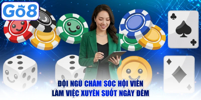 Đội ngũ chăm sóc hội viên làm việc xuyên suốt ngày đêm